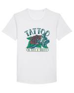 Tattoo Is Not A Taboo Tricou mânecă scurtă guler larg Bărbat Skater