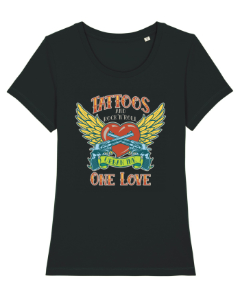 Tattoos And Rock' N' Roll One Love Black