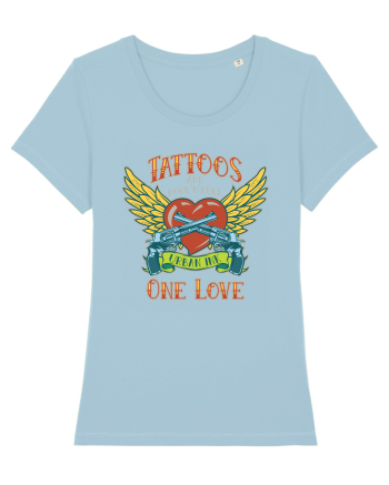 Tattoos And Rock' N' Roll One Love Sky Blue