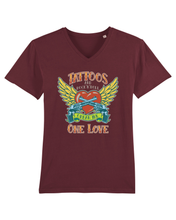 Tattoos And Rock' N' Roll One Love Burgundy