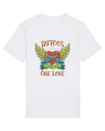 Tattoos And Rock' N' Roll One Love White