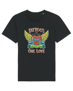 Tattoos And Rock' N' Roll One Love Tricou mânecă scurtă Unisex Rocker