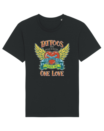 Tattoos And Rock' N' Roll One Love Black
