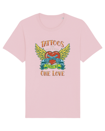 Tattoos And Rock' N' Roll One Love Cotton Pink