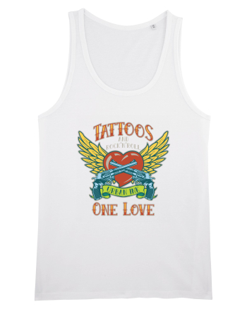 Tattoos And Rock' N' Roll One Love White