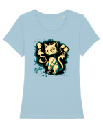 URBAN CAT - pisica urbana :D Tricou mânecă scurtă guler larg fitted Damă Expresser