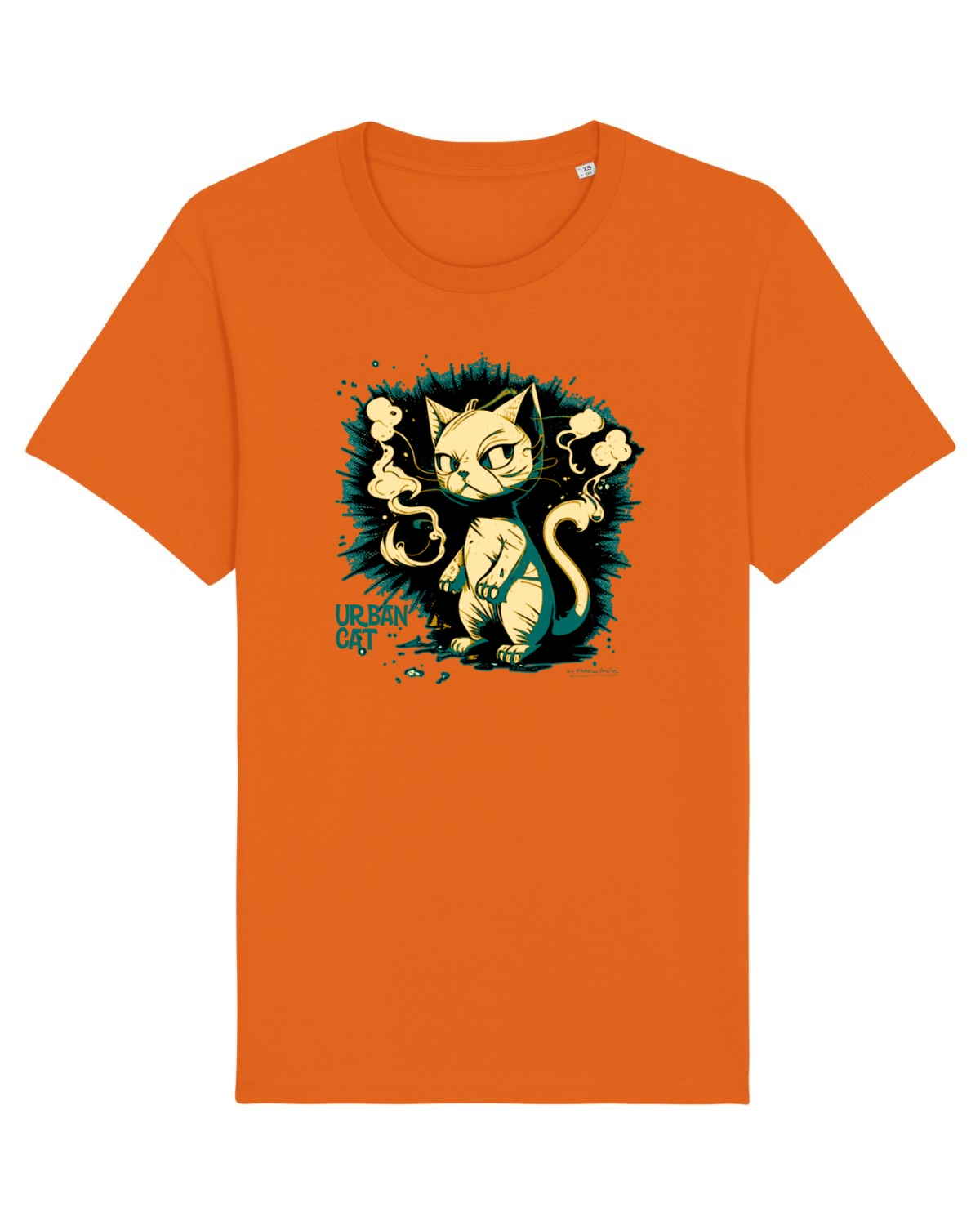 Tricou mânecă scurtă Unisex Rocker Bright Orange