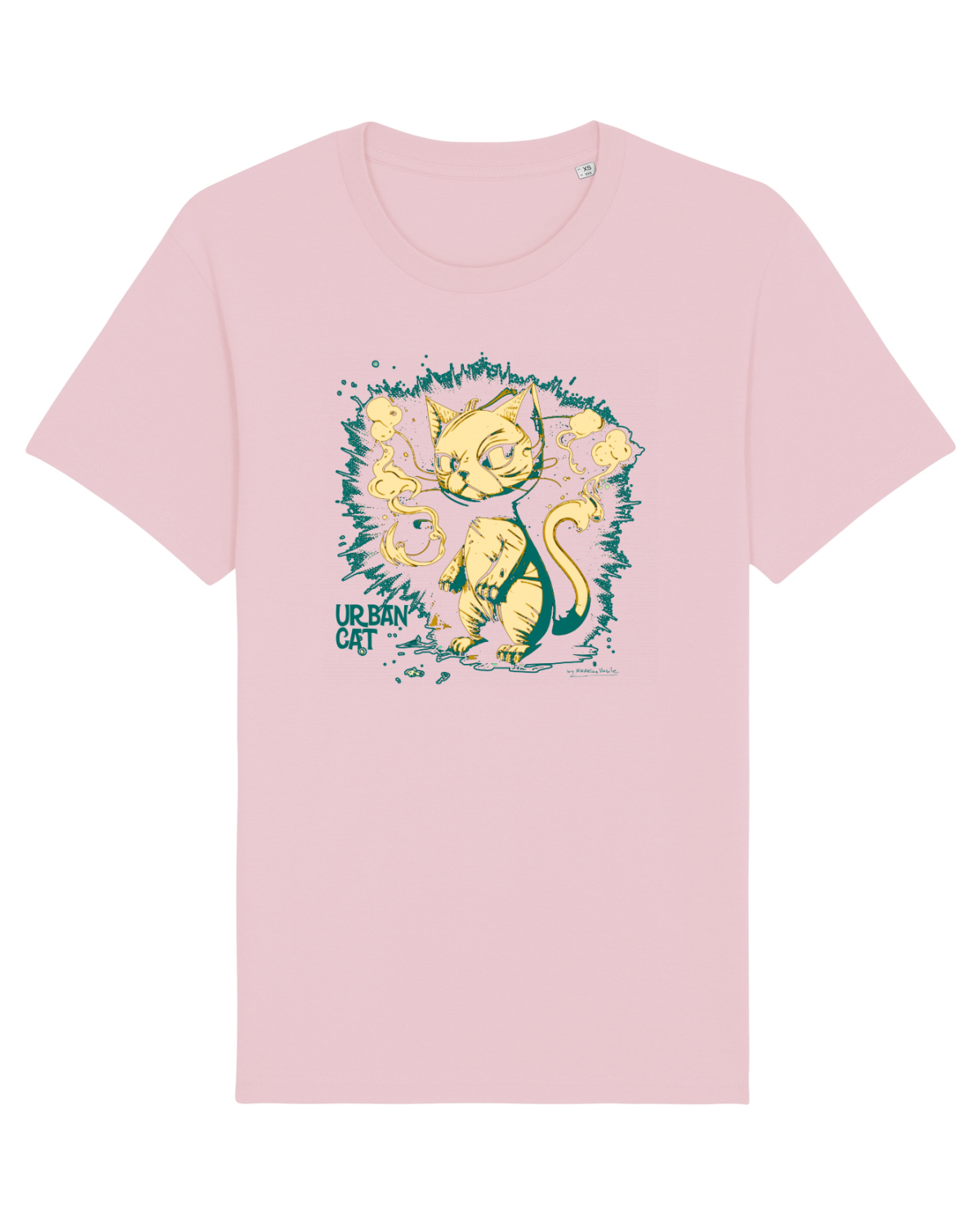 Tricou mânecă scurtă Unisex Rocker Cotton Pink
