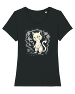 ALLEY CAT 2 - pisica vagaboanda :D Tricou mânecă scurtă guler larg fitted Damă Expresser