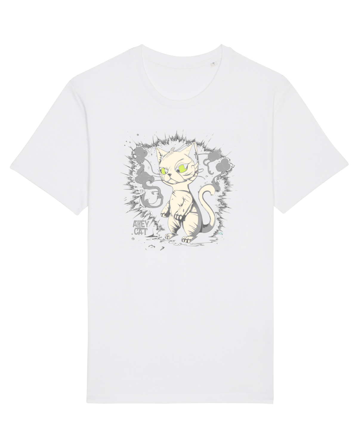 Tricou mânecă scurtă Unisex Rocker White