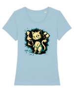 COOL CAT  - mâța cool :D Tricou mânecă scurtă guler larg fitted Damă Expresser