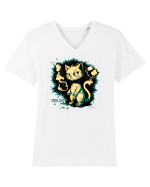 COOL CAT  - mâța cool :D Tricou mânecă scurtă guler V Bărbat Presenter