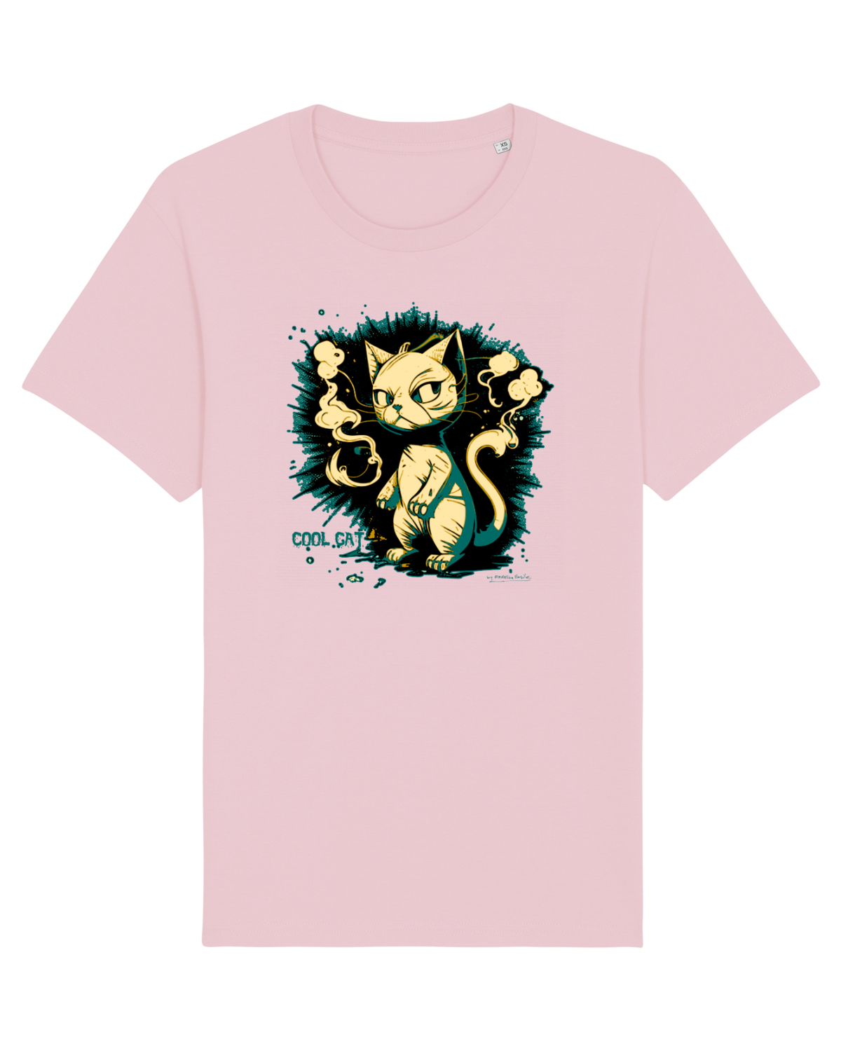 Tricou mânecă scurtă Unisex Rocker Cotton Pink