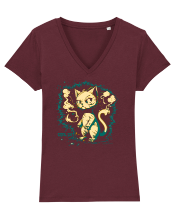 COOL CAT 2  - mâța cool :D Burgundy