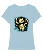 SMOKING HOT CAT   - mâța / pisica /motanul sexy :D Tricou mânecă scurtă guler larg fitted Damă Expresser