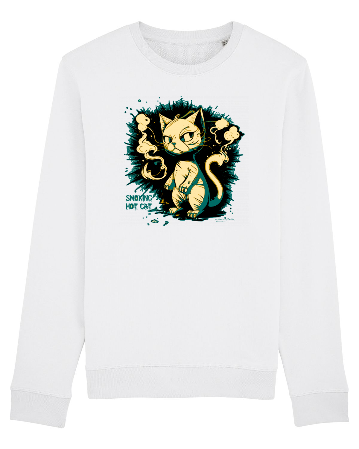 Bluză mânecă lungă Unisex Rise White