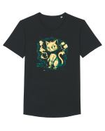 SMOKING HOT CAT  2  - mâța / pisica /motanul sexy :D Tricou mânecă scurtă guler larg Bărbat Skater