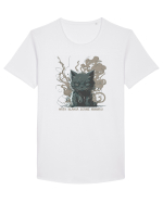 Mâța blândă zgârie rău :D Tricou mânecă scurtă guler larg Bărbat Skater