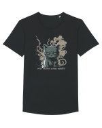 Mâța blândă zgârie rău :D 2 Tricou mânecă scurtă guler larg Bărbat Skater