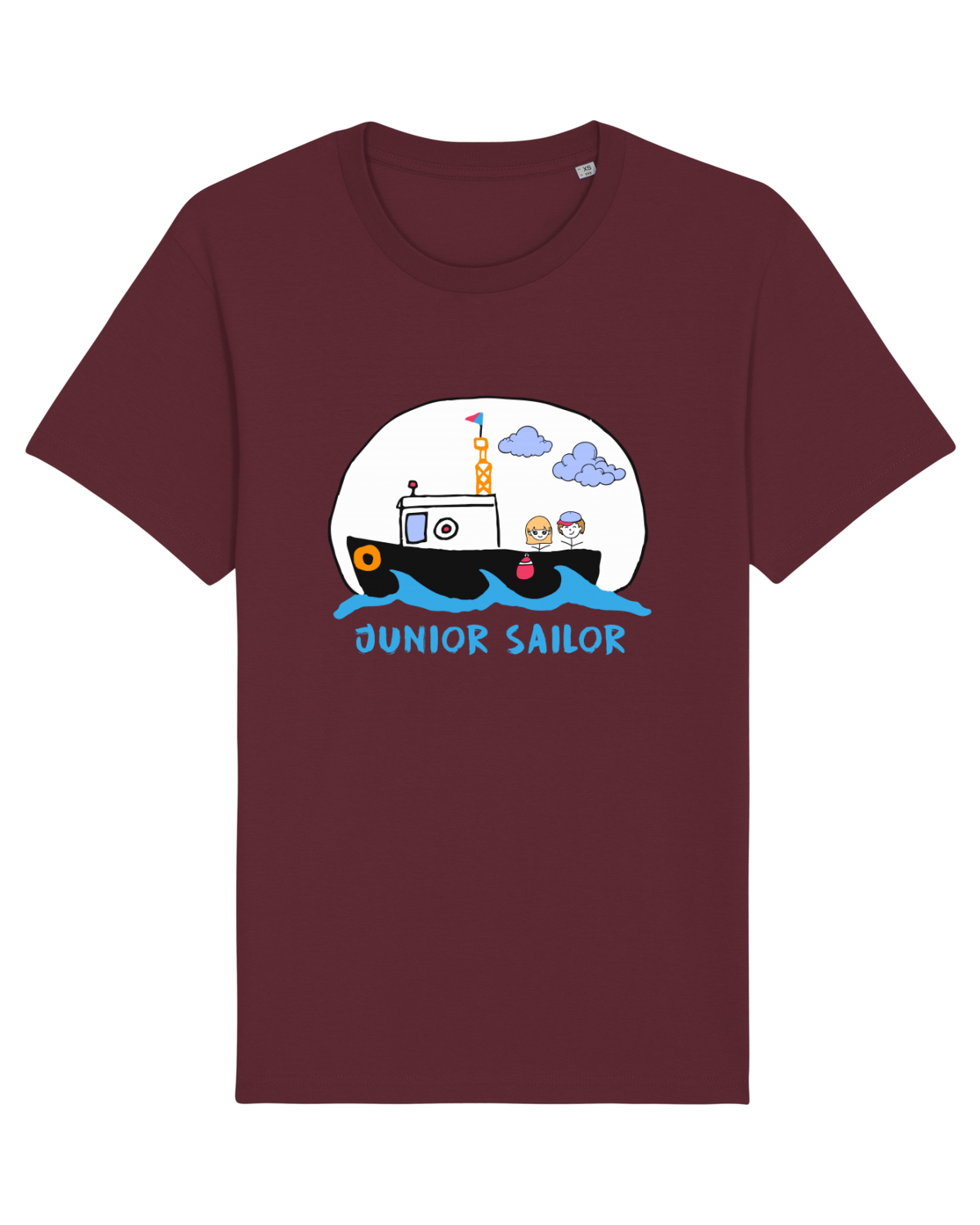 Tricou mânecă scurtă Unisex Rocker Burgundy