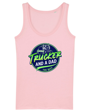 The Best Trucker and Dad Cotton Pink