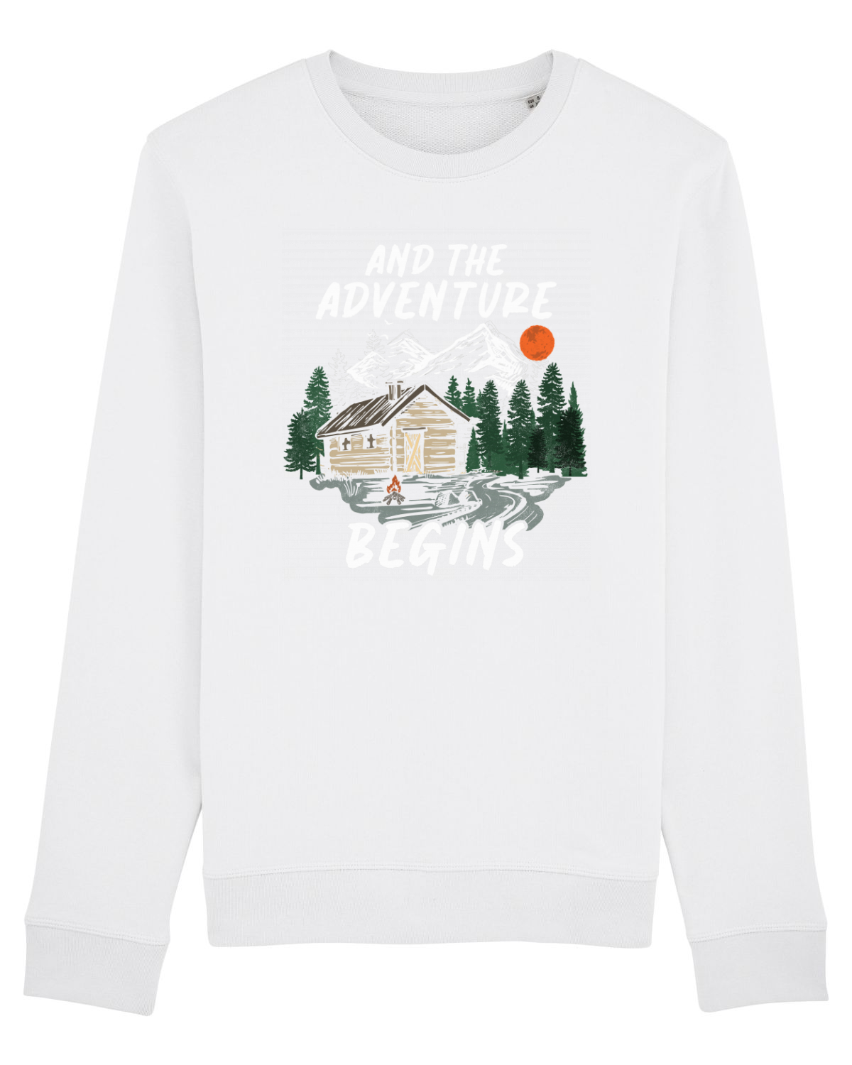 Bluză mânecă lungă Unisex Rise White