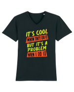 It's a problem when I do it Tricou mânecă scurtă guler V Bărbat Presenter