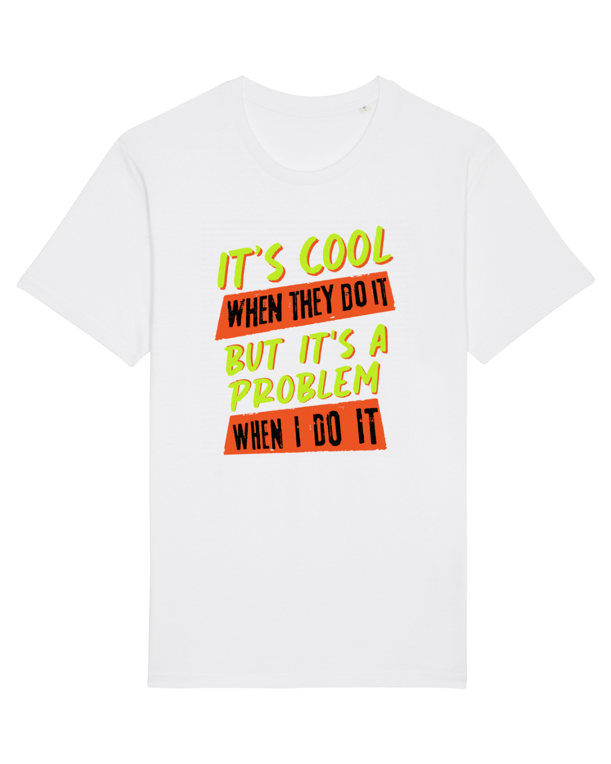 Tricou mânecă scurtă Unisex Rocker White