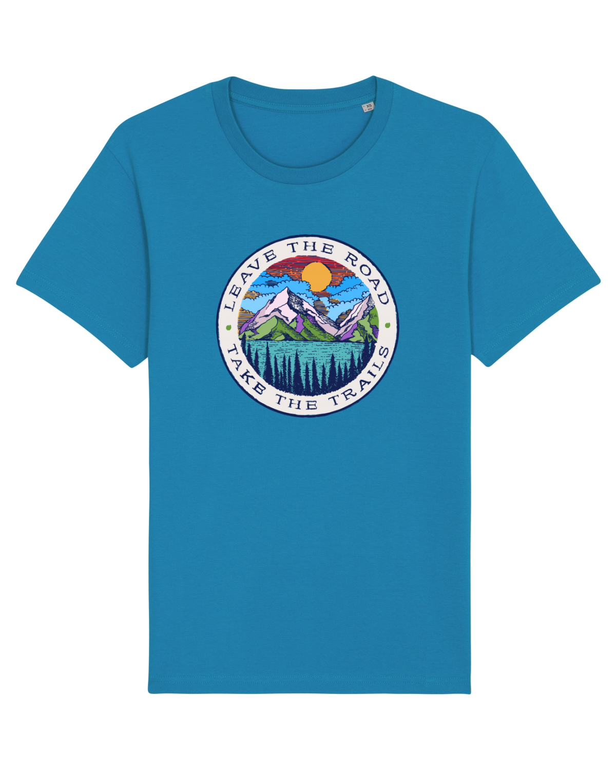 Tricou mânecă scurtă Unisex Rocker Azur