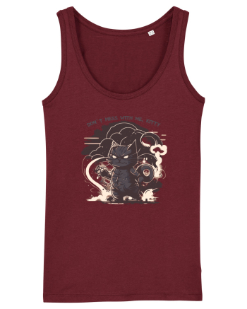 DON`T MESS WITH ME, KITTY 1 :D Burgundy