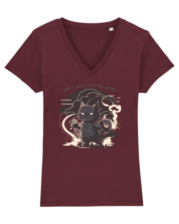 DON`T MESS WITH ME, KITTY 1 :D Burgundy