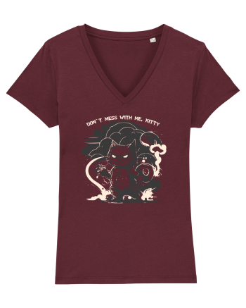 DON`T MESS WITH ME, KITTY 2 :D Burgundy