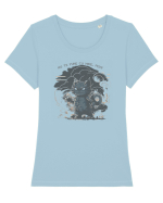 NU TE PUNE CU MINE, PISOI 1 :D Tricou mânecă scurtă guler larg fitted Damă Expresser