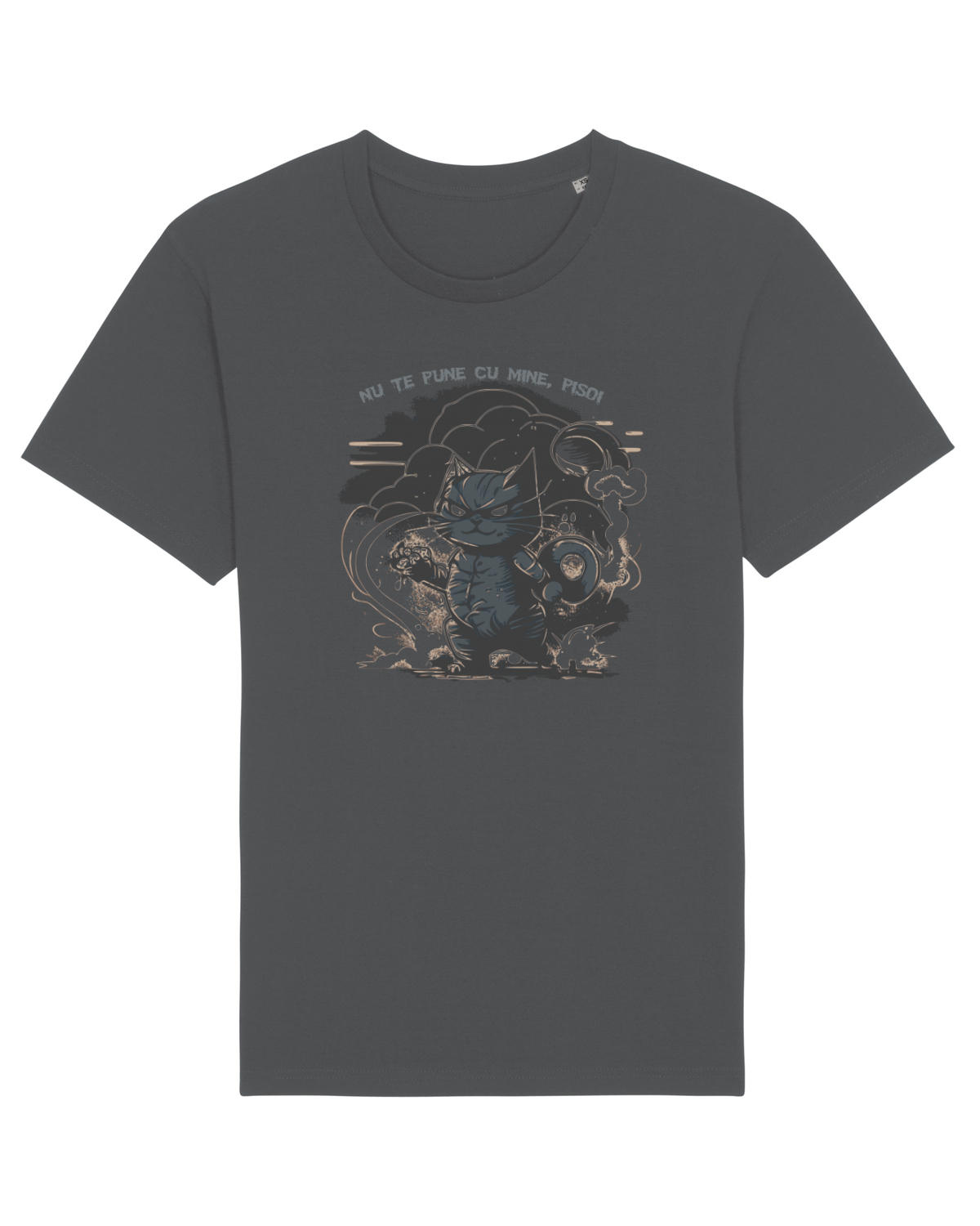 Tricou mânecă scurtă Unisex Rocker Anthracite