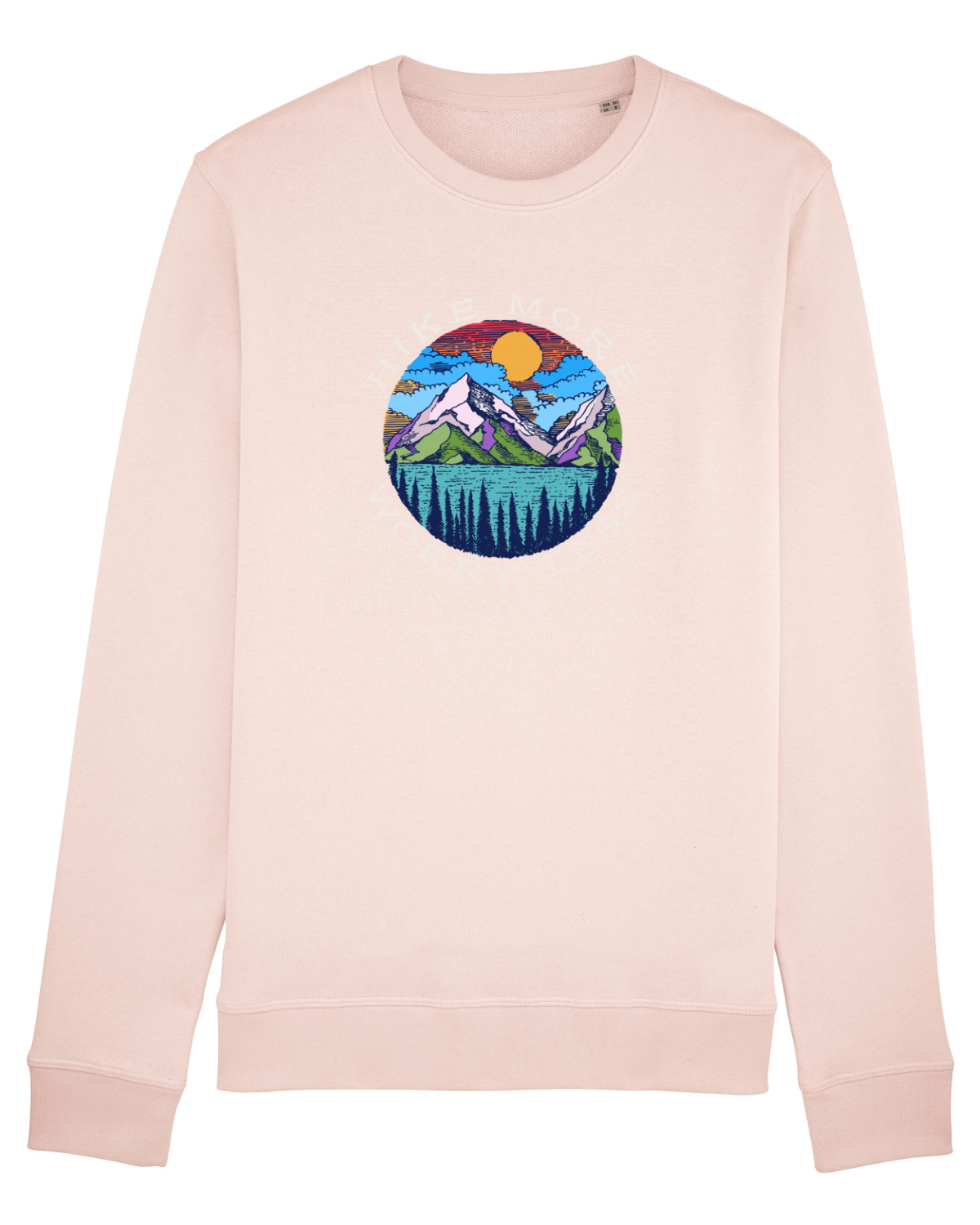 Bluză mânecă lungă Unisex Rise Candy Pink