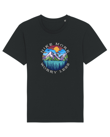 Hike More Worry Less Black
