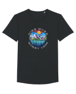 Hike More Worry Less Tricou mânecă scurtă guler larg Bărbat Skater