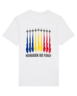 Romanian Air Force F16 Fighters Tricou mânecă scurtă Unisex Rocker
