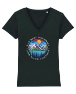 The best memories are made camping Tricou mânecă scurtă guler V Damă Evoker
