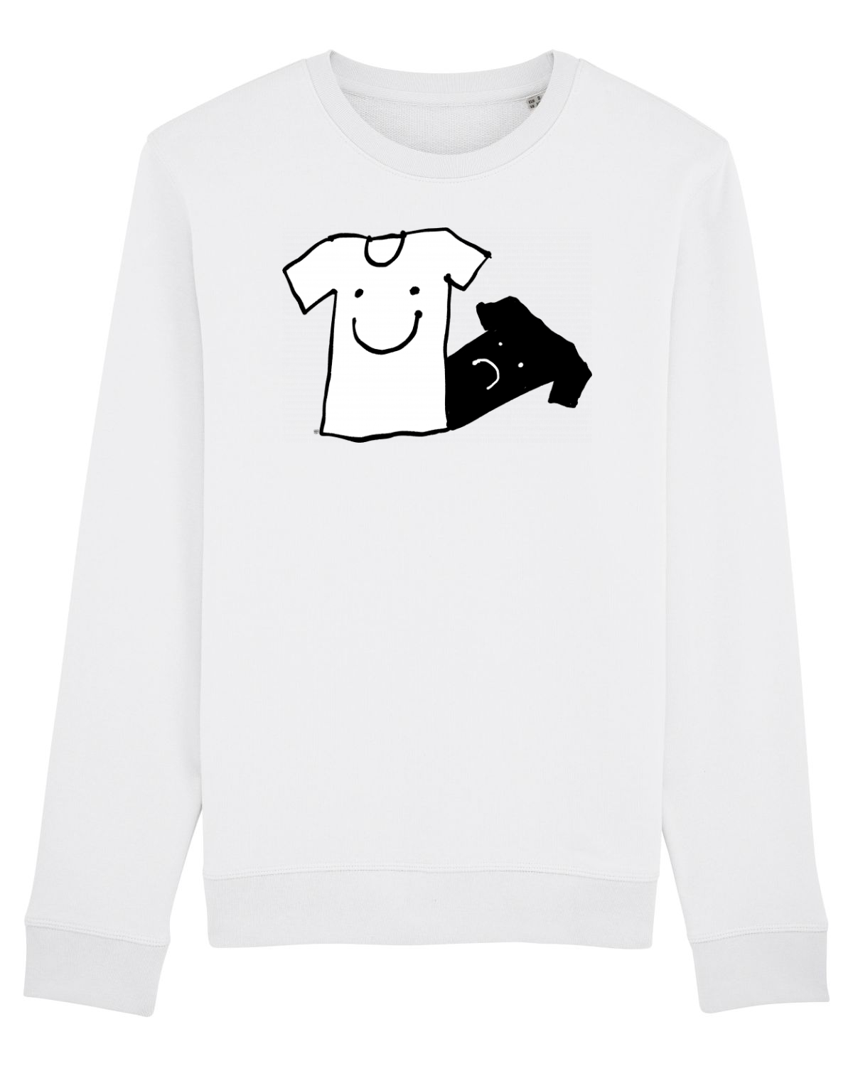 Bluză mânecă lungă Unisex Rise White