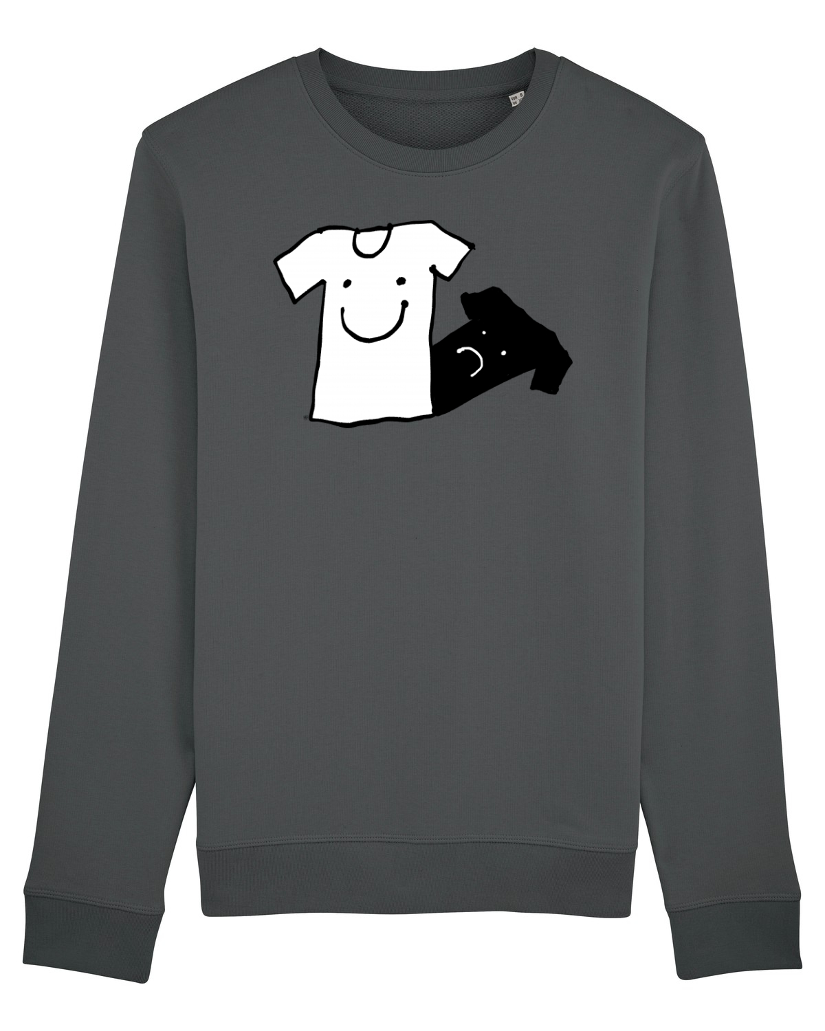 Bluză mânecă lungă Unisex Rise Anthracite