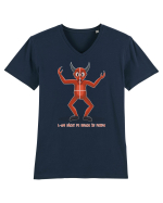 L-am făcut pe dracu în patru - v2 Tricou mânecă scurtă guler V Bărbat Presenter