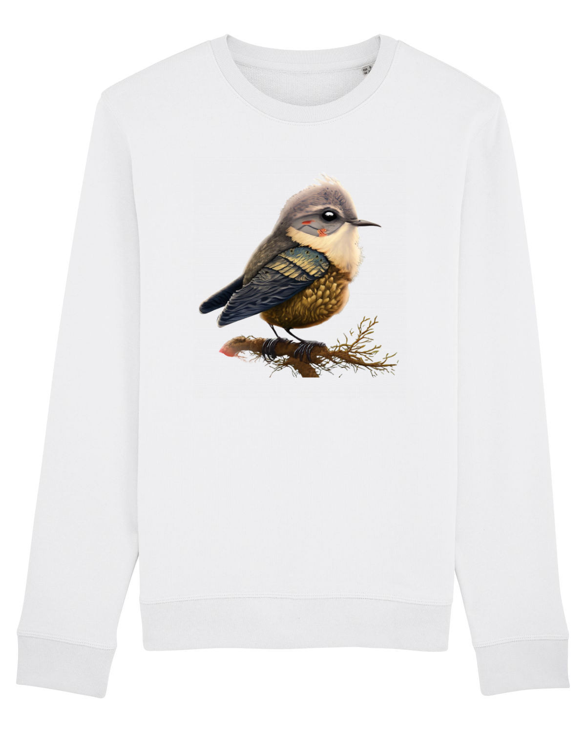 Bluză mânecă lungă Unisex Rise White