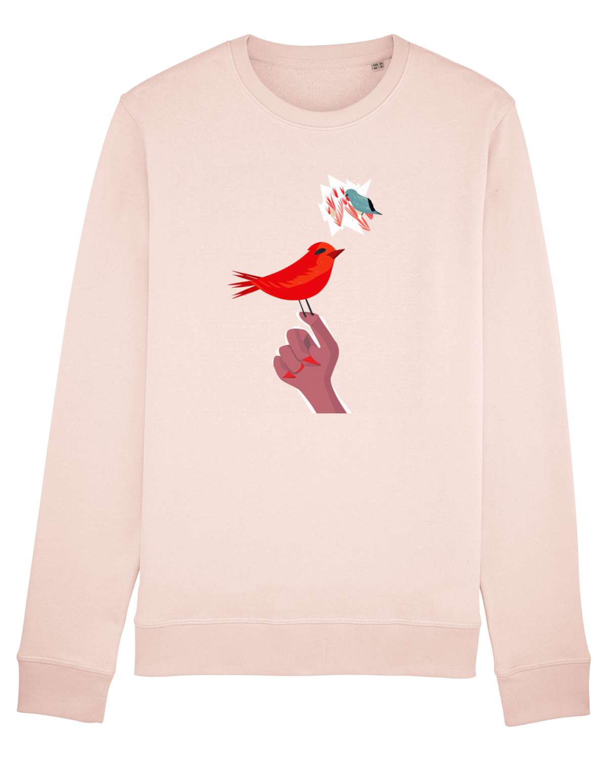 Bluză mânecă lungă Unisex Rise Candy Pink