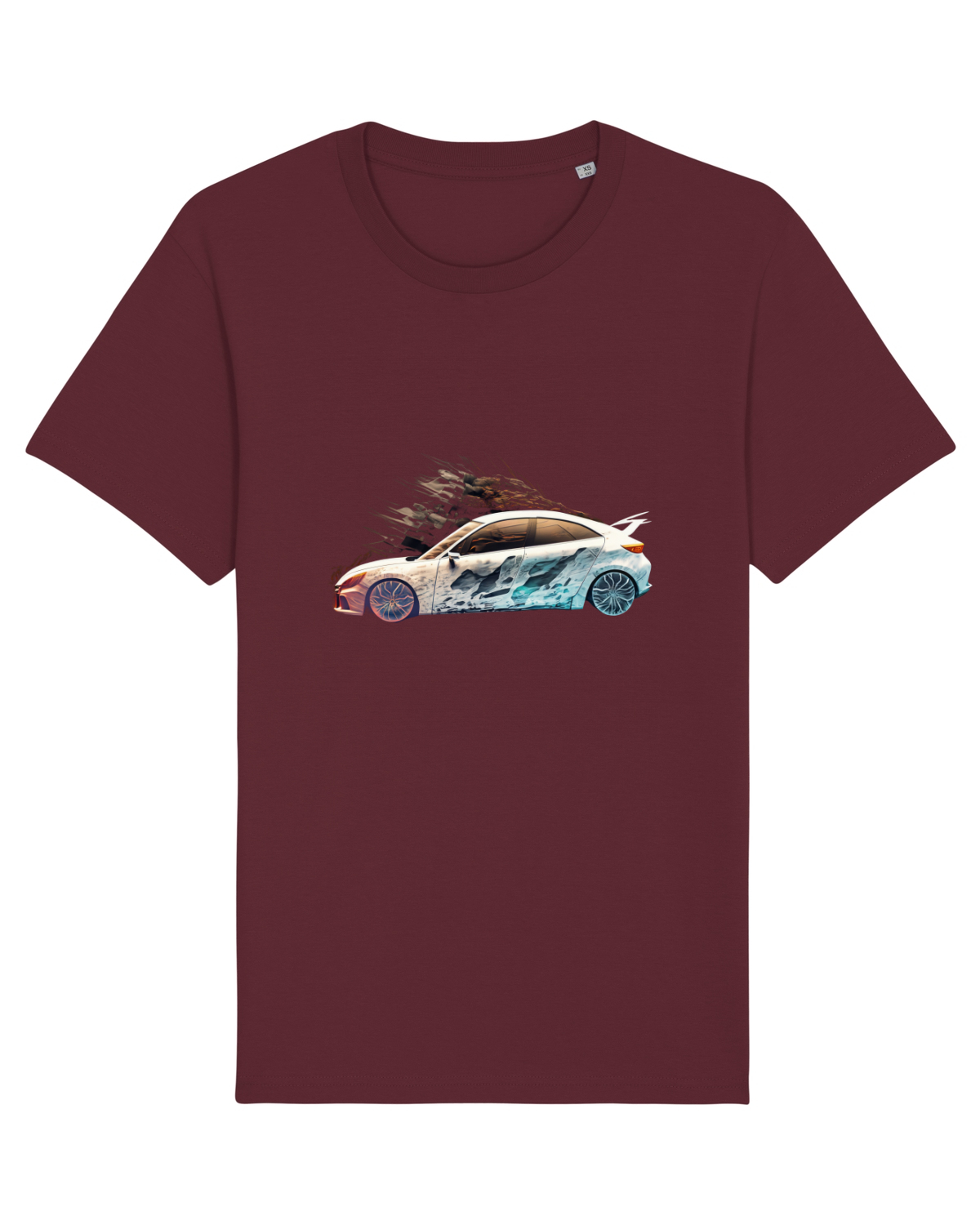 Tricou mânecă scurtă Unisex Rocker Burgundy