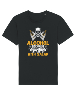 pt iubitorii de bere - Alcohol because no great story starts with salad Tricou mânecă scurtă Unisex Rocker