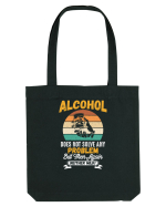 pt iubitorii de bere - Alcohol does not solve any problems Sacoșă textilă