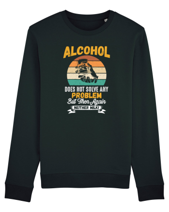 pt iubitorii de bere - Alcohol does not solve any problems Black