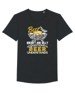 pt iubitorii de bere - Beer does not ask silly questions Tricou mânecă scurtă guler larg Bărbat Skater