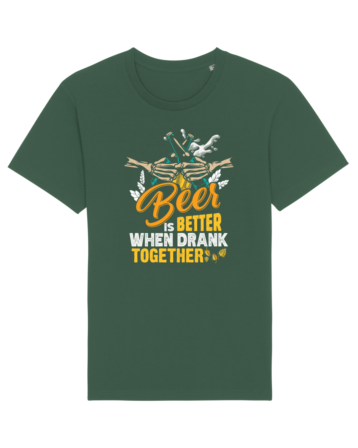 Tricou mânecă scurtă Unisex Rocker Bottle Green